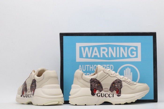 G*u*i rhyton  leather sneaker