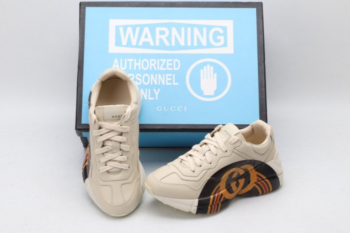 G*u*i rhyton leather sneaker