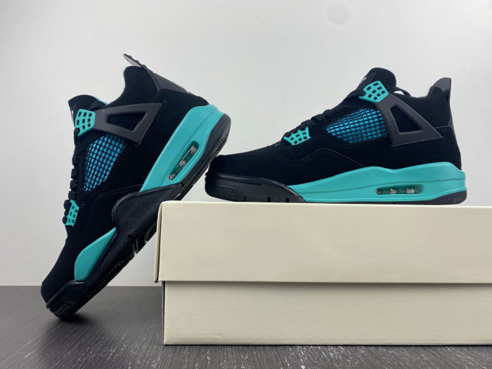 air jordan 4 black T*f*ny green bq7669-132