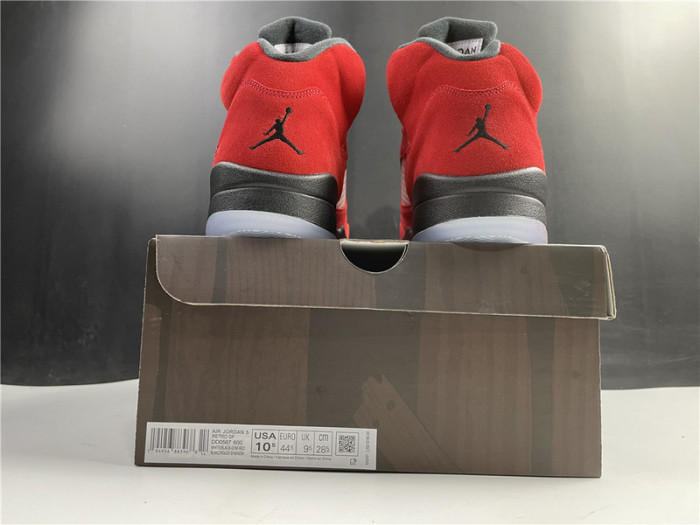 AIR JORDAN 5 RAGING BULL 2021 RED SUEDE DD0587-600