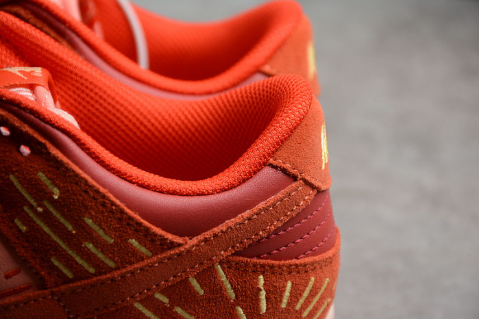 Nike Dunk Low NH "Orange-Crimson" - DO6723-800