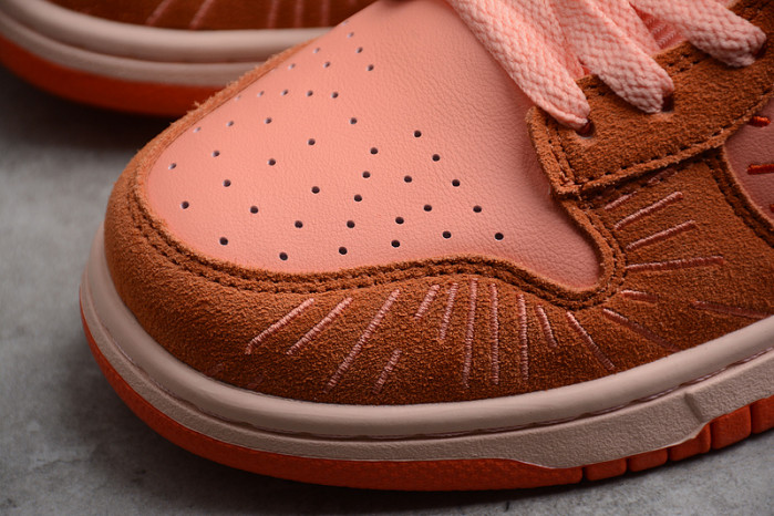 Nike Dunk Low NH "Orange-Crimson" - DO6723-800