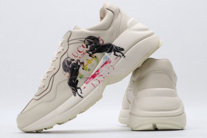 G*u*i rhyton  leather sneaker