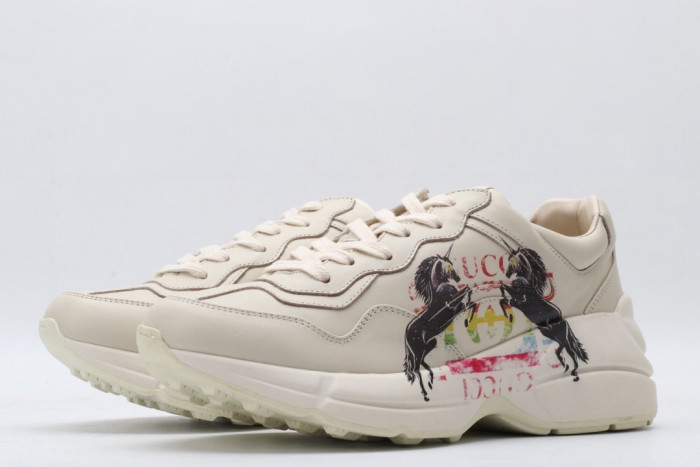 G*u*i rhyton  leather sneaker