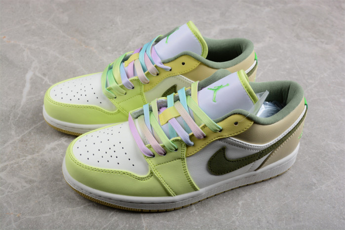 Jordan 1 Low Sail White Oil Green - FD9906-131
