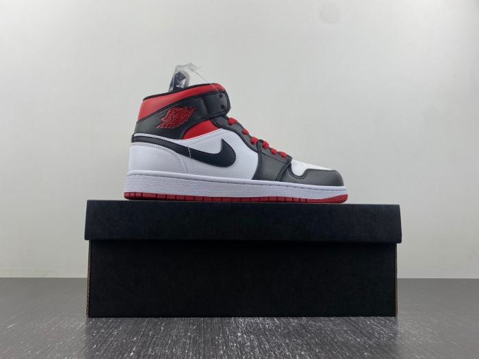 AIR Jordan 1 Mid Gym Red Black Toe - DQ8426-106