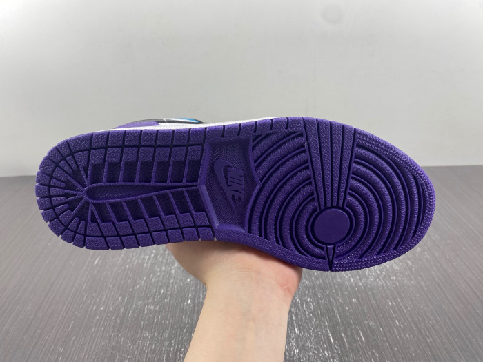 Air Jordan 1 Low Court Purple Tropical Twist 553558-154