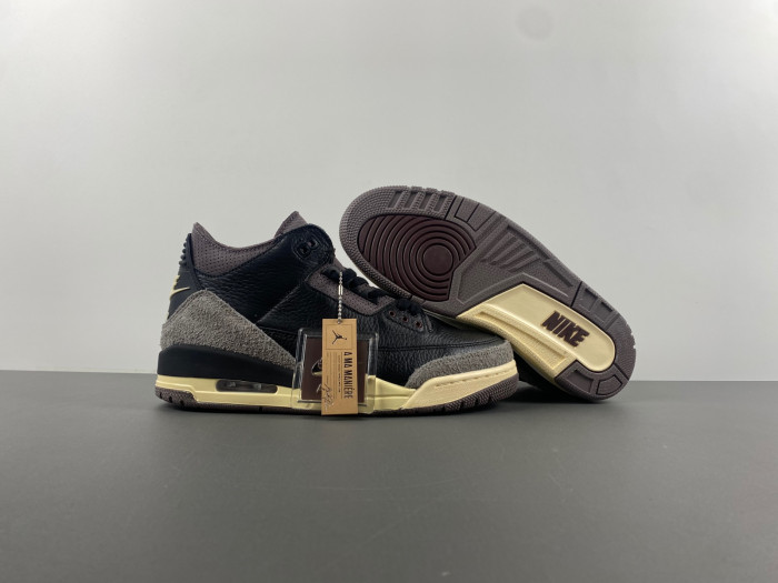 A MA MANIERE X AIR JORDAN 3 "BLACK" FZ4811-001